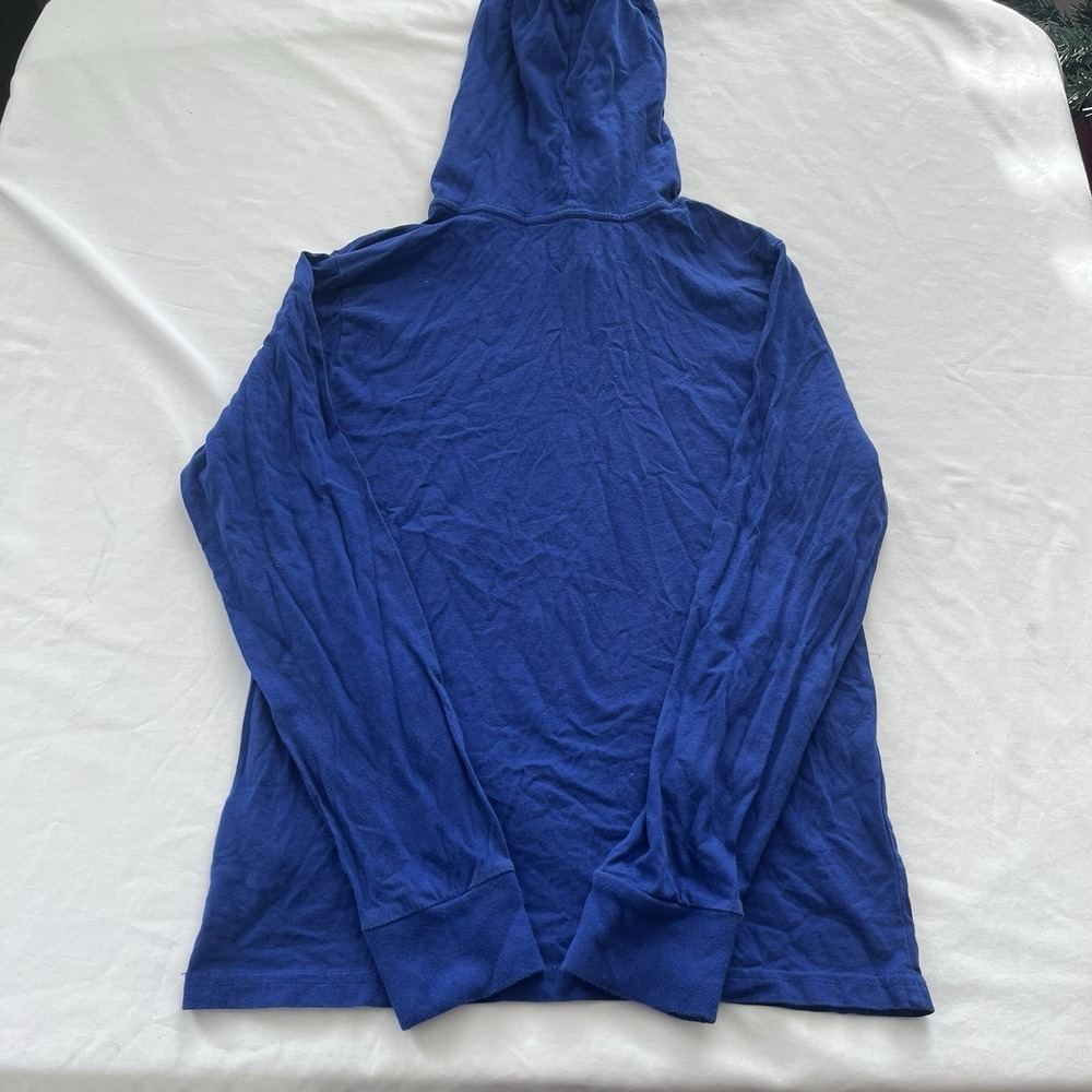 Polo Ralph Lauren Shirt Boys L 14/16 Blue Bear Graphic Hooded Long Sleeve - Picture 2 of 6